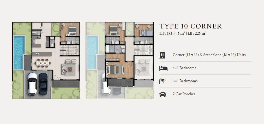 Floor plan for Type 10 Corner
